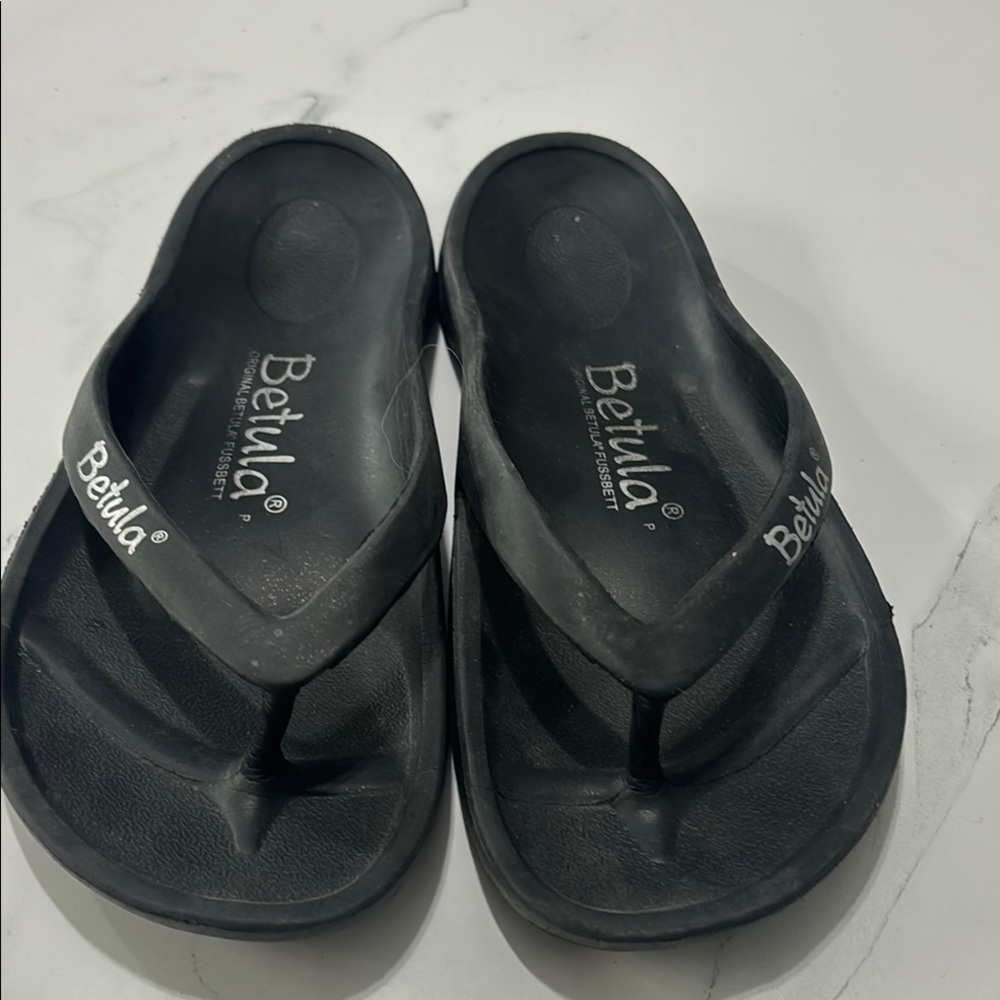 Betula Black Flip Flops